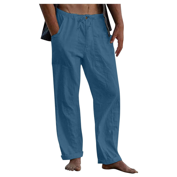 Comfortabele casual herenbroek met wijde pijpen, ideaal voor ontspannen en stijlvolle momenten.