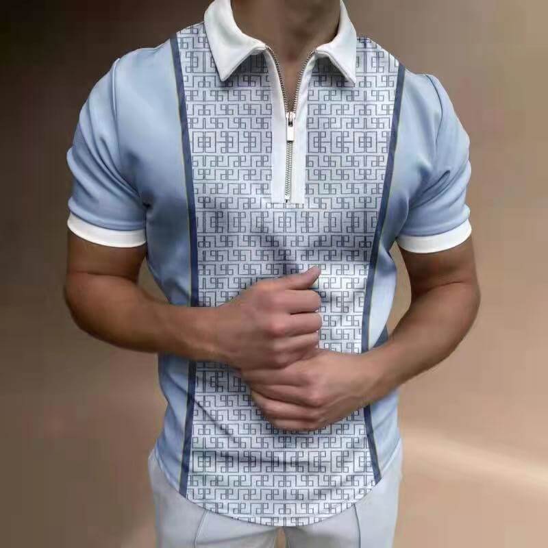 Comfortabel heren polo shirt van ademende stof, ideaal voor een stijlvolle, casual look in de lente en zomer.