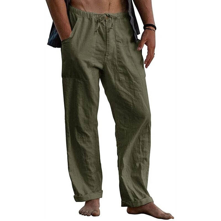 Trendy heren wijde broek, ontworpen voor een relaxte pasvorm en een moderne, casual stijl.