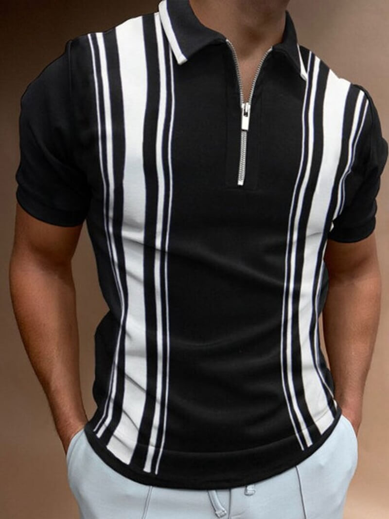 Net opgevouwen heren polo shirt, klaar voor een comfortabele en stijlvolle outfit deze lente en zomer.