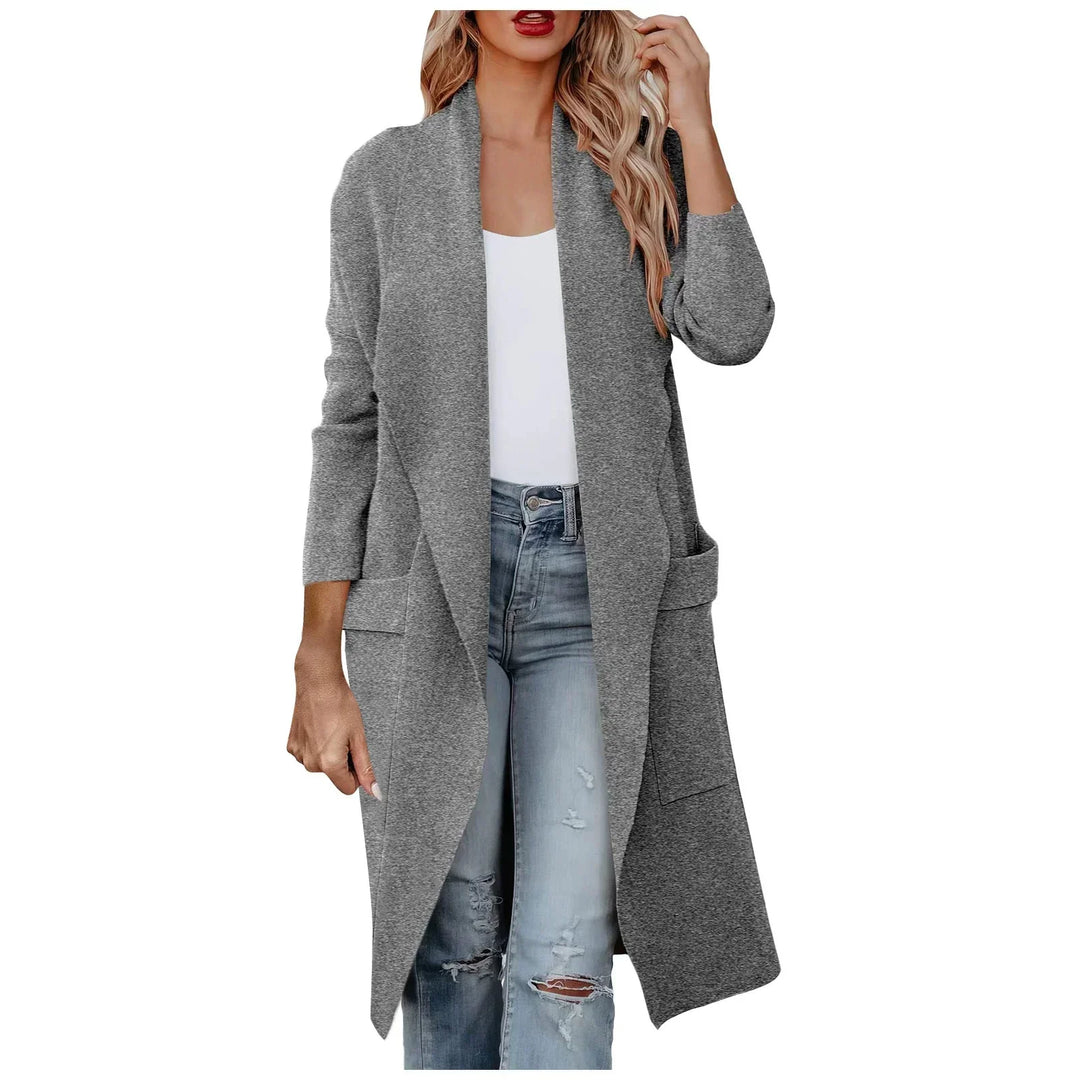 Chique lange winterjas voor dames, comfortabel en veelzijdig. Ideale bovenkleding voor koude dagen.