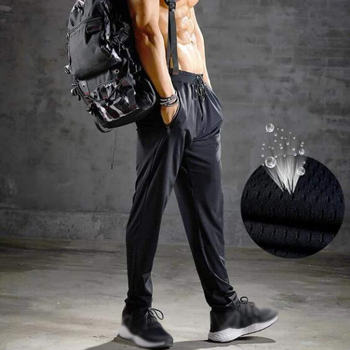 Duurzame fitness joggingbroek voor heren, ideaal voor gym en buitensport.