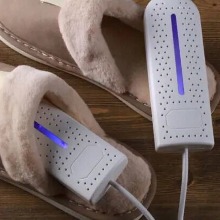 Sport schoenverzorging met UV-schoenendroger, droogt en desinfecteert na intensief gebruik.
