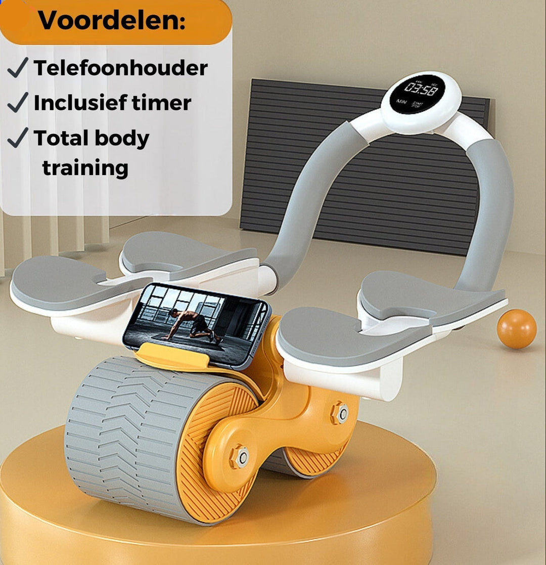 CoreRoller Max: ultieme buikspiertrainer voor core kracht. Verbeter je sportprestaties met dit essentiële fitnessapparaat.