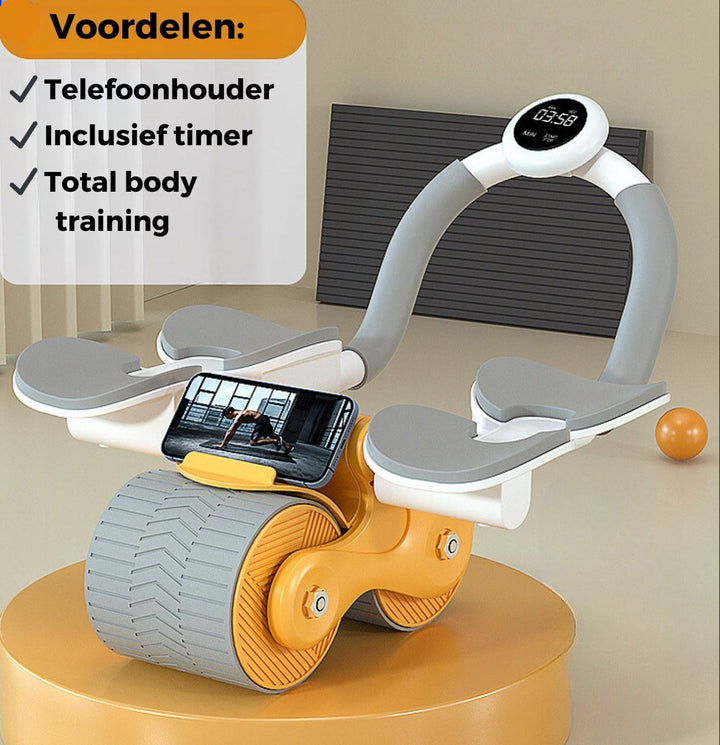 CoreRoller Max: ultieme buikspiertrainer voor core kracht. Verbeter je sportprestaties met dit essentiële fitnessapparaat.