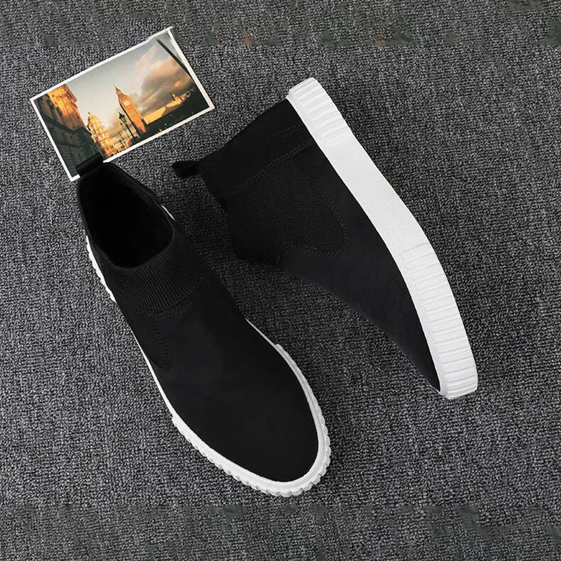 Heren Lennard high-top schoenen; canvas, met aandacht voor detail en een comfortabele pasvorm.