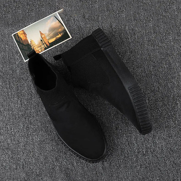 Lennard high-top sneakers; comfortabele heren canvas schoenen, ideaal voor een relaxte, stedelijke look.