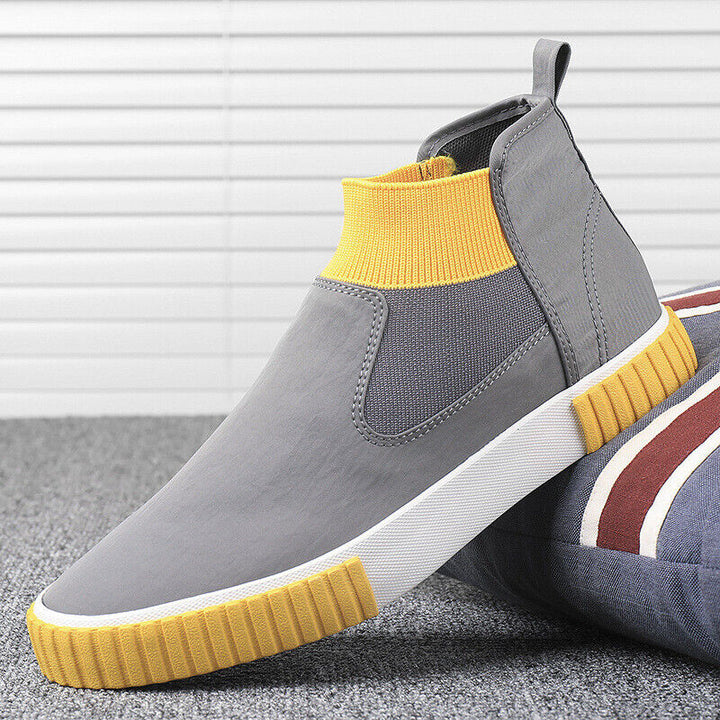 Heren canvas high-top sneakers, model Lennard; duurzaam en ademend voor dagelijks comfort.