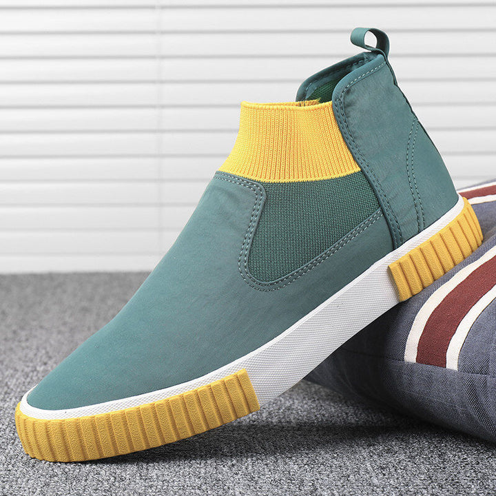 Sportieve heren canvas high-top sneakers; Lennard model, biedt comfort en een trendy look.