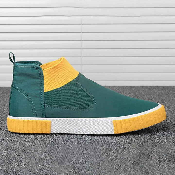 High-top Lennard sneakers voor heren; veelzijdige canvas schoenen voor zowel casual als sportieve outfits.