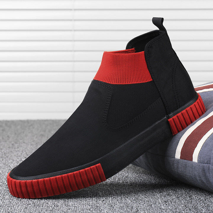 Lennard heren high-top canvas sneakers; stijlvol, comfortabel en perfect voor stedelijke streetwear.