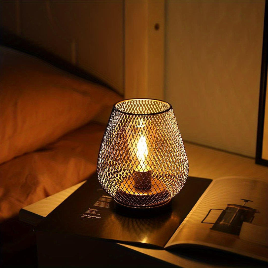 Minimalistische draadloze LED tafellamp, functioneel en decoratief, voor een moderne verlichtingsoplossing.