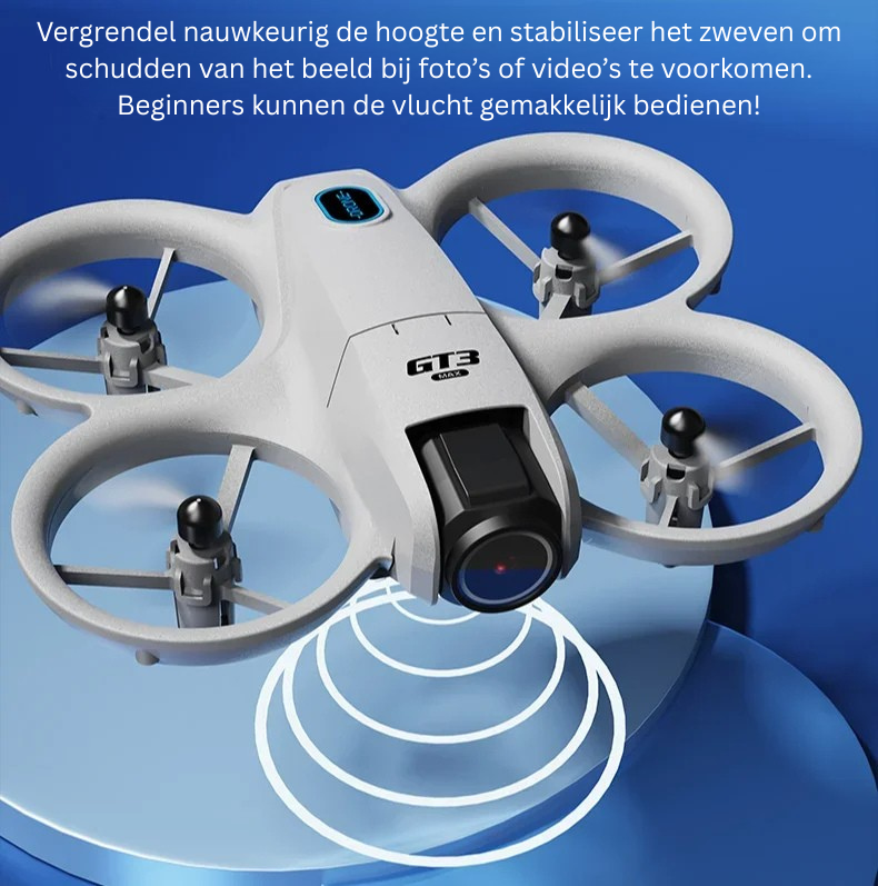 Professionele drone met geavanceerde hindernisvermijding, 8K camera en GPS voor veilige vluchten.