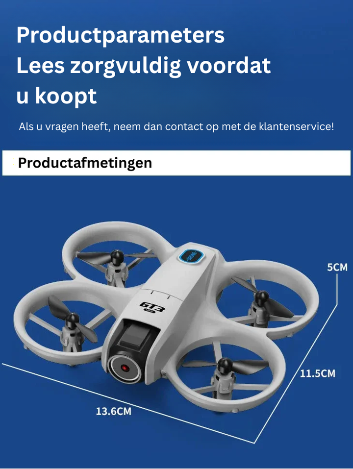 Nauwkeurige GPS drone met 8K UHD camera en langeafstandsbereik, perfect voor stabiele luchtopnames.