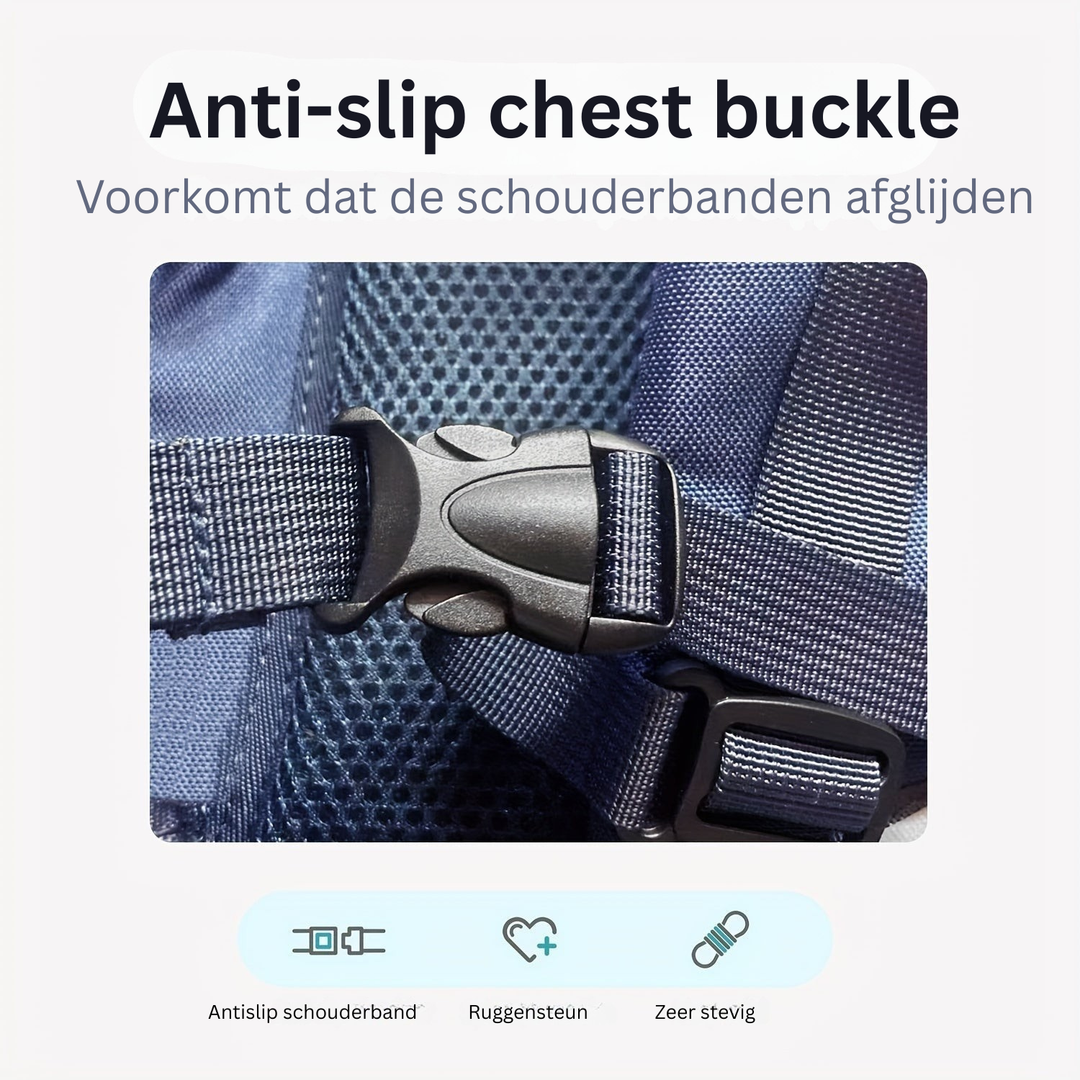 Speelse paarse kinderrugzak, waterdicht en ruim, geschikt als schooltas of praktische kindertas.