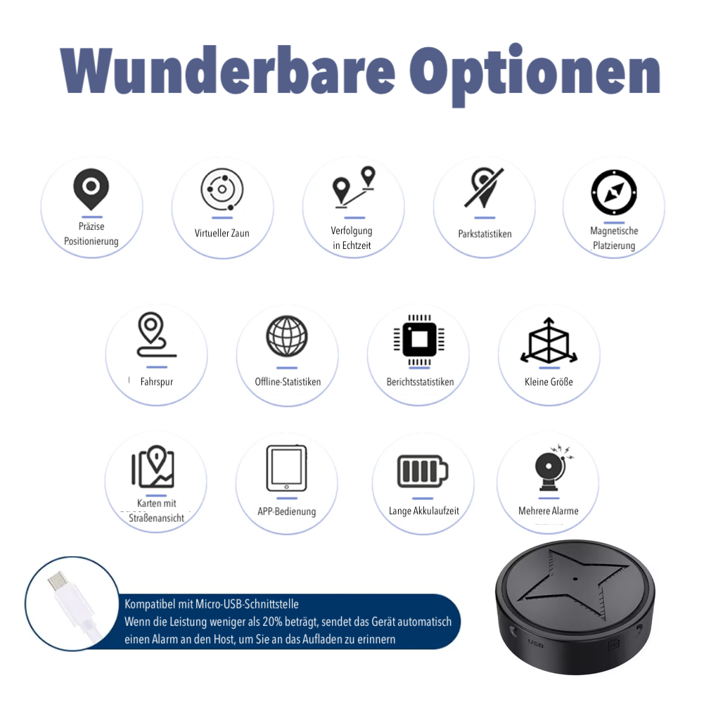 Magnetische GPS tracker bevestigd onder een auto, voor onopvallende realtime voertuig tracking en beveiliging.