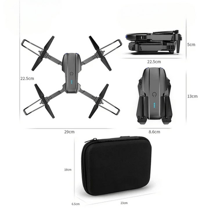 Strak design professionele drone met 4K UHD camera voor beginners en professionals in luchtfotografie.