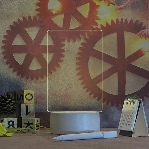 USB nachtlamp voor slaapkamer, warme LED sfeerverlichting met eigen ontworpen bericht.