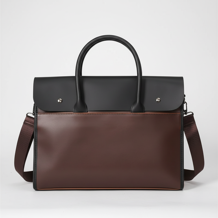 Elegante retro heren aktetas, straalt professionaliteit uit. Perfecte laptoptas voor de moderne man.