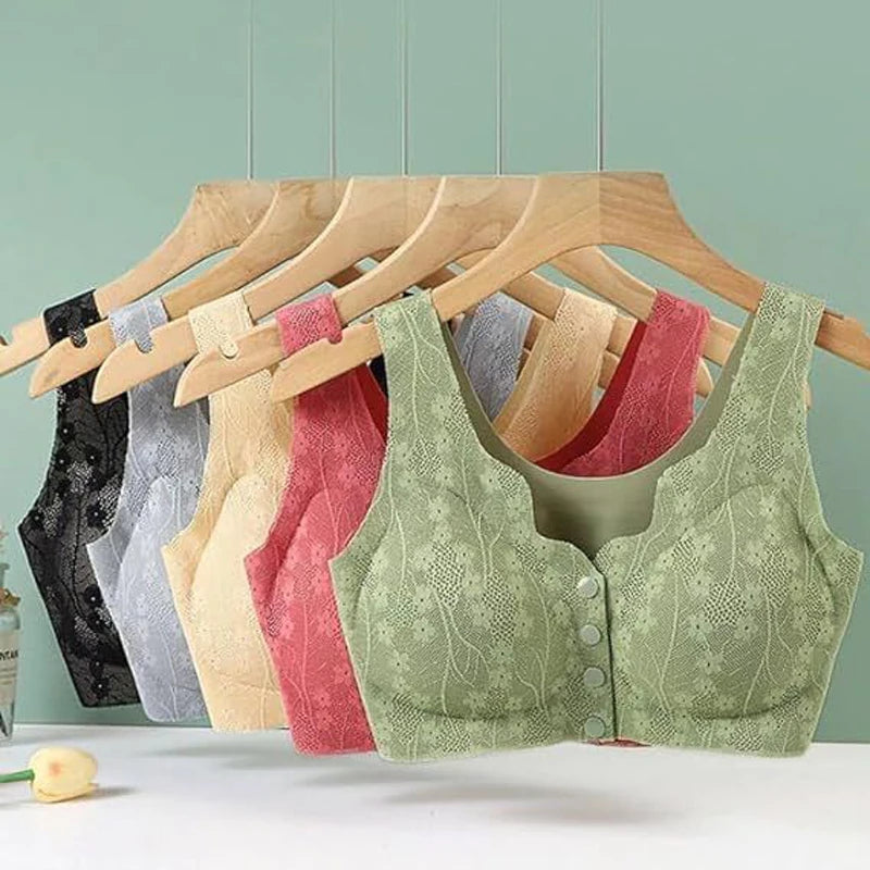 Zachte Maddison dames BH met voorsluiting, perfecte pasvorm, dagelijkse steun, brede bandjes.