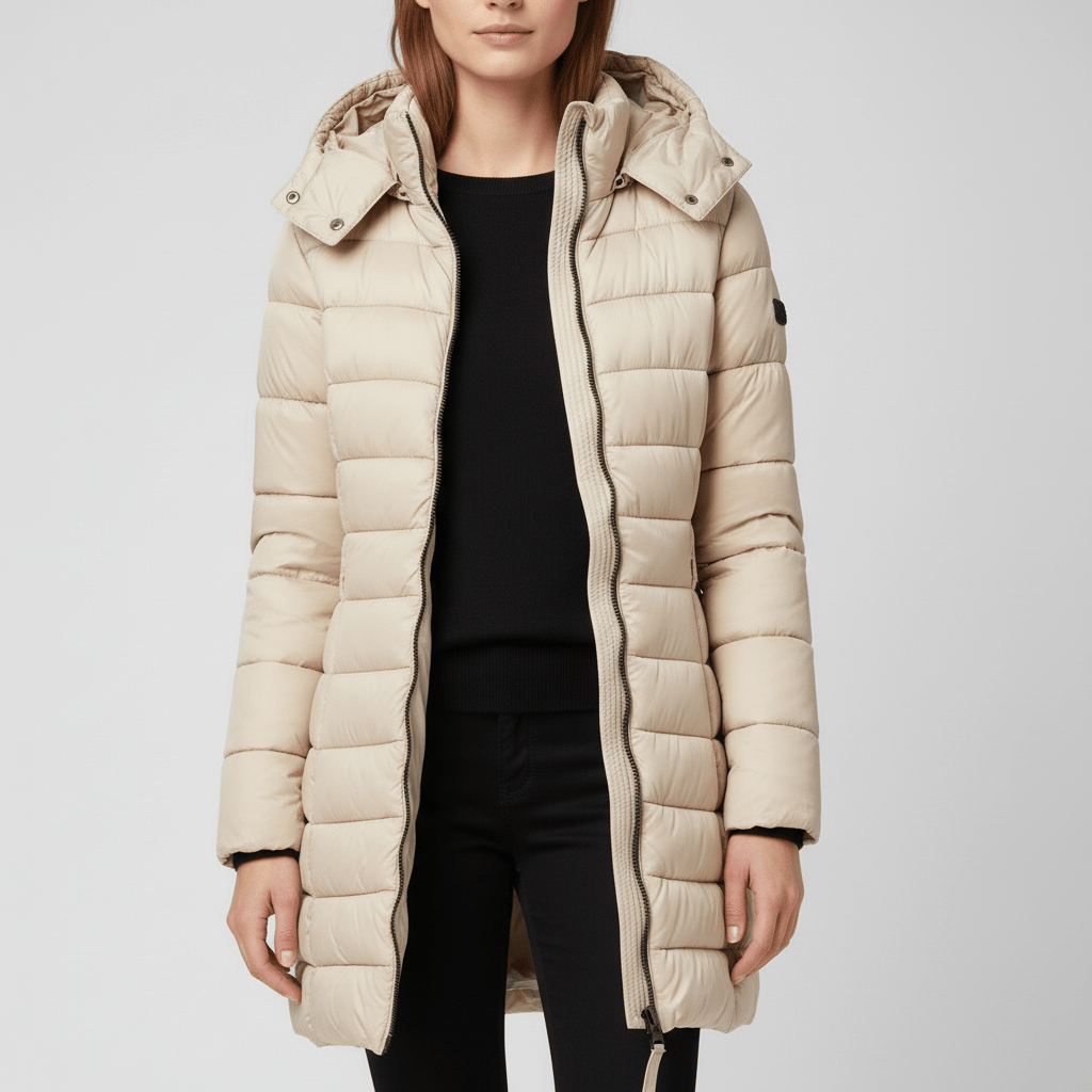 Tijdloze Sofia winterparka voor dames, warm, getailleerd en stijlvol.