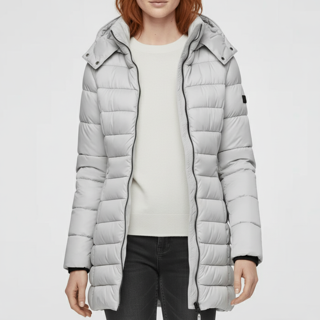 Comfortabele Sofia dames winterjas, biedt optimale warmte en een elegante pasvorm.