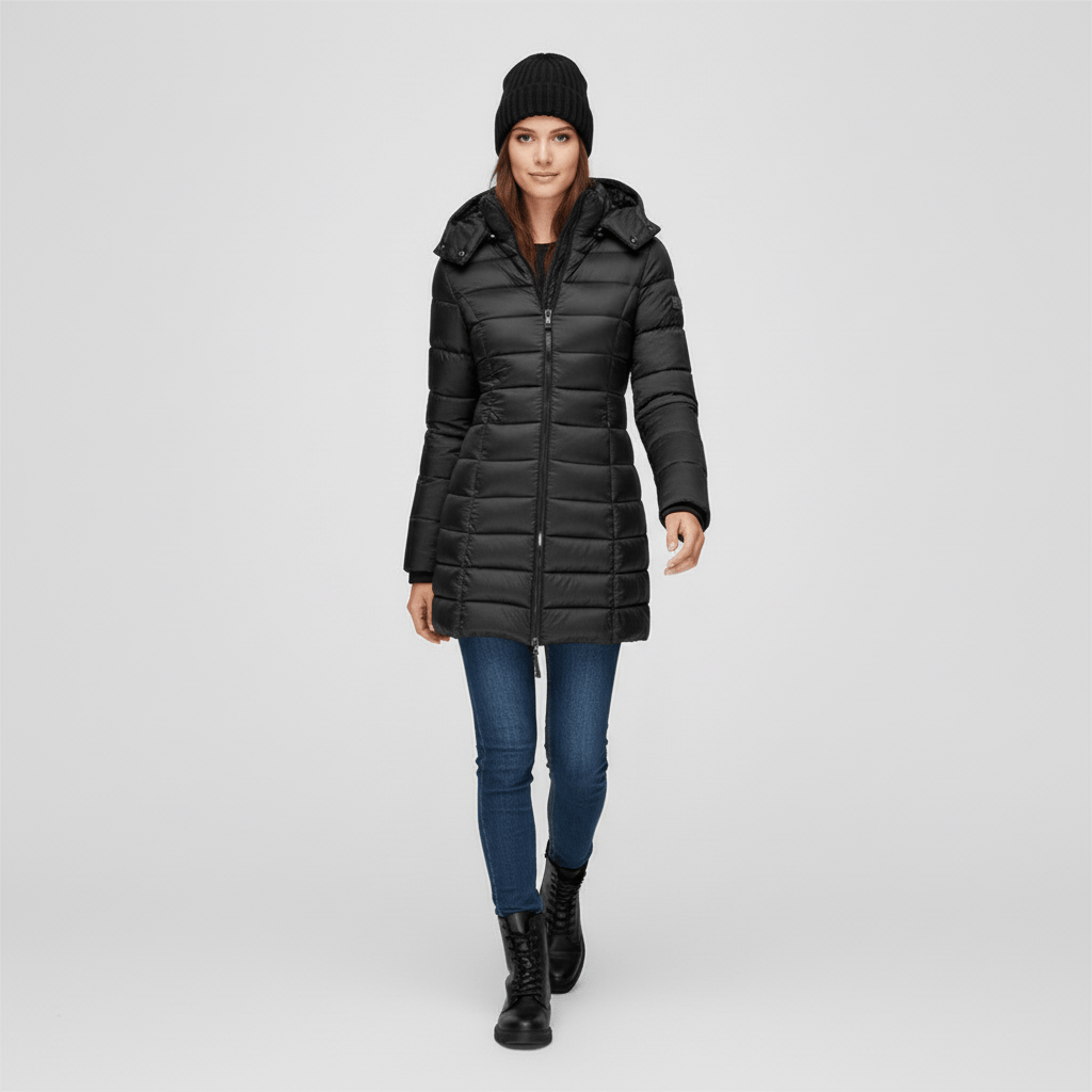 Sofia parka: een behaaglijke, getailleerde damesjas, essentieel voor de winter.