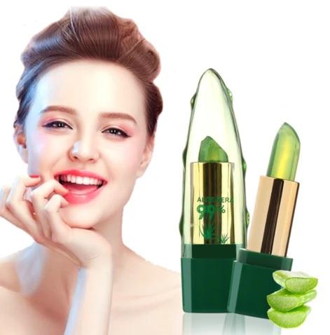 Kleurveranderende aloë vera lippenbalsem, creëert een unieke, natuurlijke roze tint. Hydraterend & vegan.