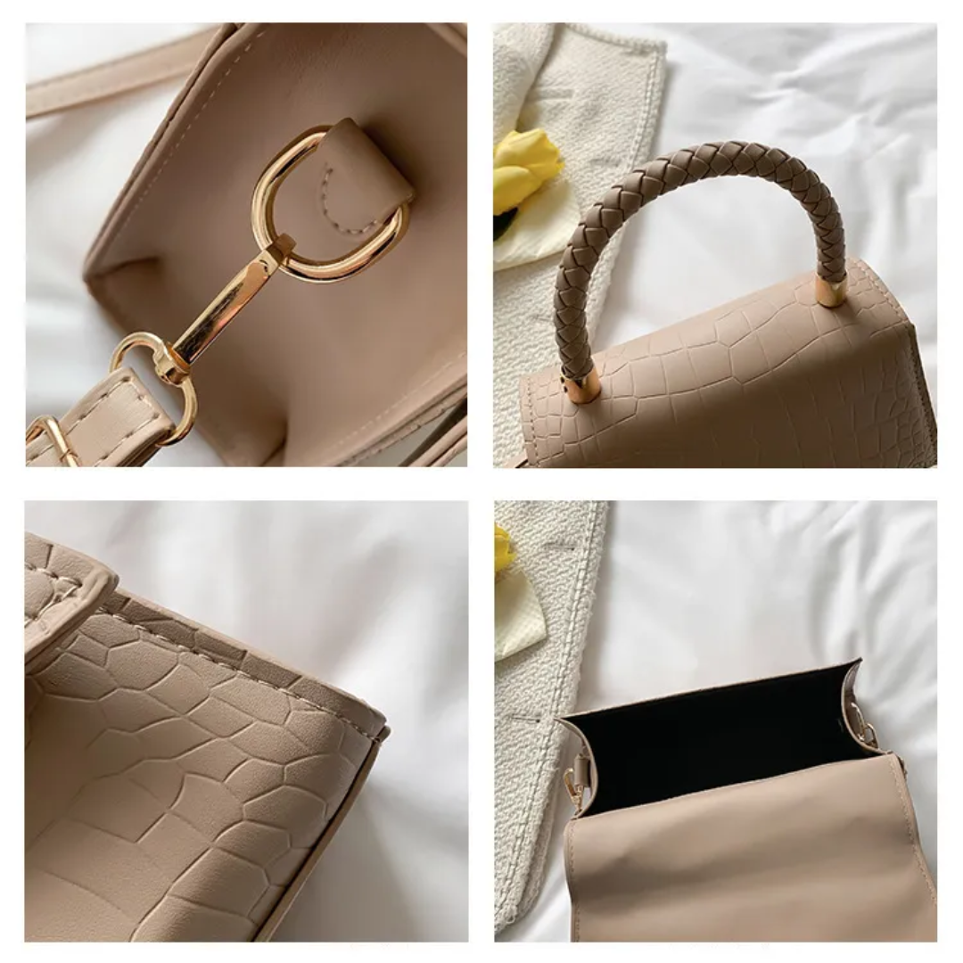 Elegante zwarte schoudertas voor dames, gemaakt van PU leer met een comfortabele pasvorm.