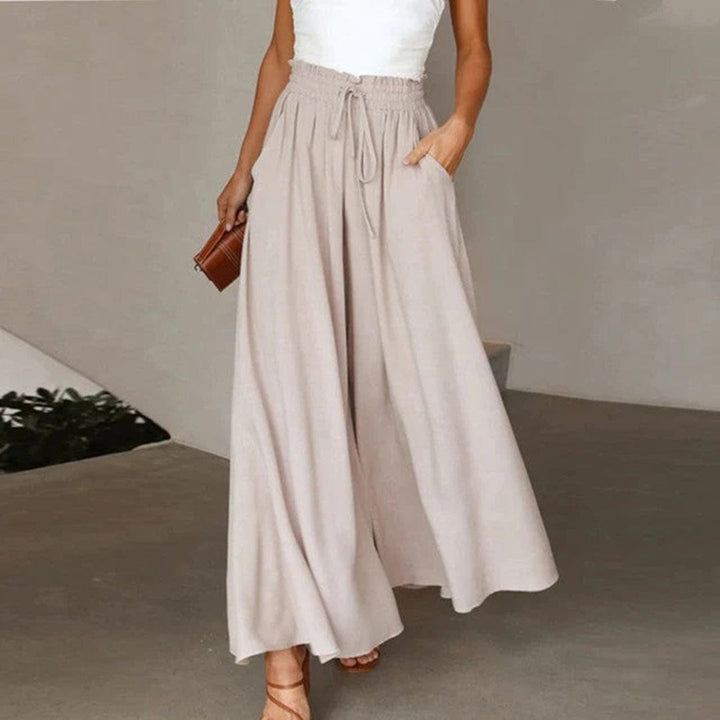 Ademende lange dames zomerrok, comfortabel en elegant, ideaal voor een luchtige look op vakantie.