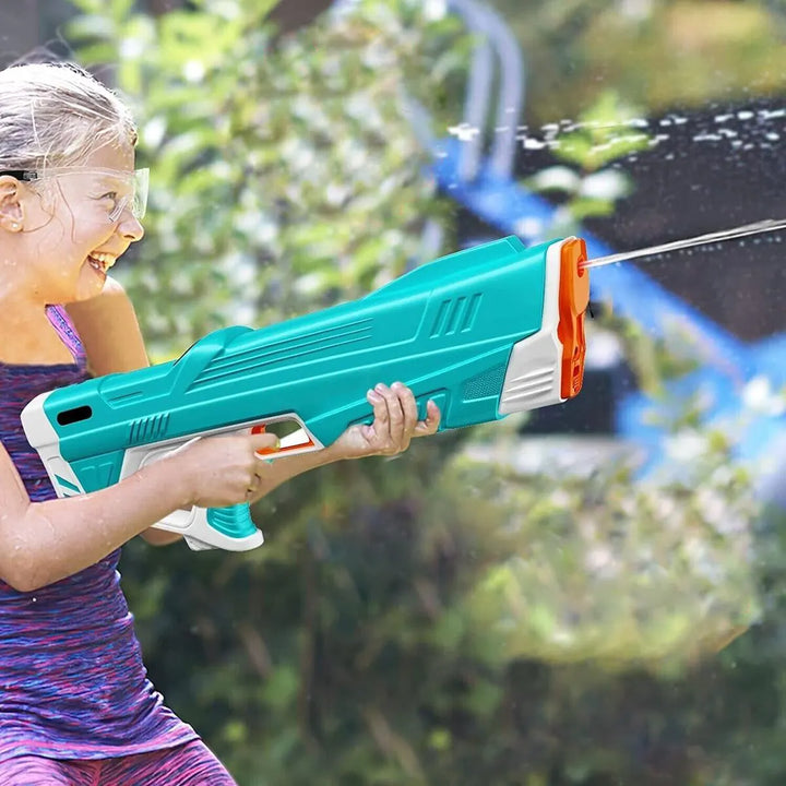 Krachtig elektrisch waterpistool met accu, ideaal voor intense watergevechten en zomerse actie.