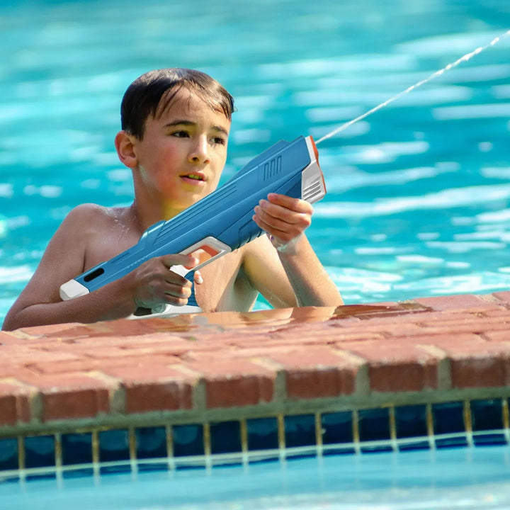 Oplaadbaar elektrisch waterpistool met accu voor non-stop watergevechten en zomerse lol.
