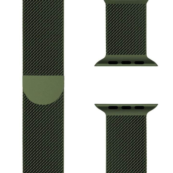 Luxe SteelFlex Milanese Apple Watch band, RVS constructie, met een sterke, verstelbare magneetsluiting.