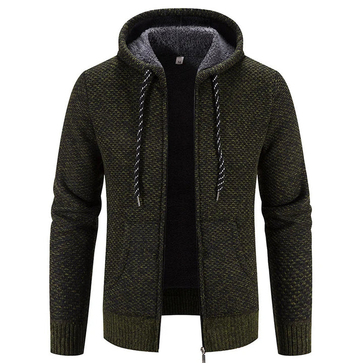 Stijlvol heren vest met capuchon, warm en comfortabel. Perfect voor casual streetstyle en dagelijkse herenmode.