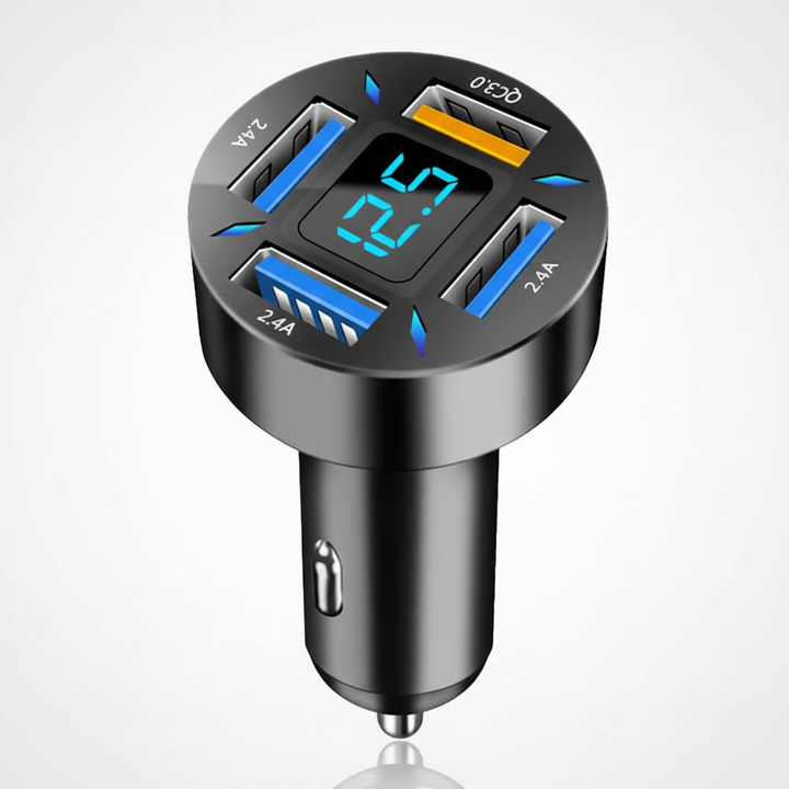 High-speed 66W autolader voor razendsnel opladen van smartphones en tablets onderweg met Quick Charge.