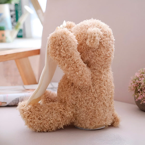 Interactieve zingende kiekeboe beer, zacht kinder cadeau voor baby's en peuters.