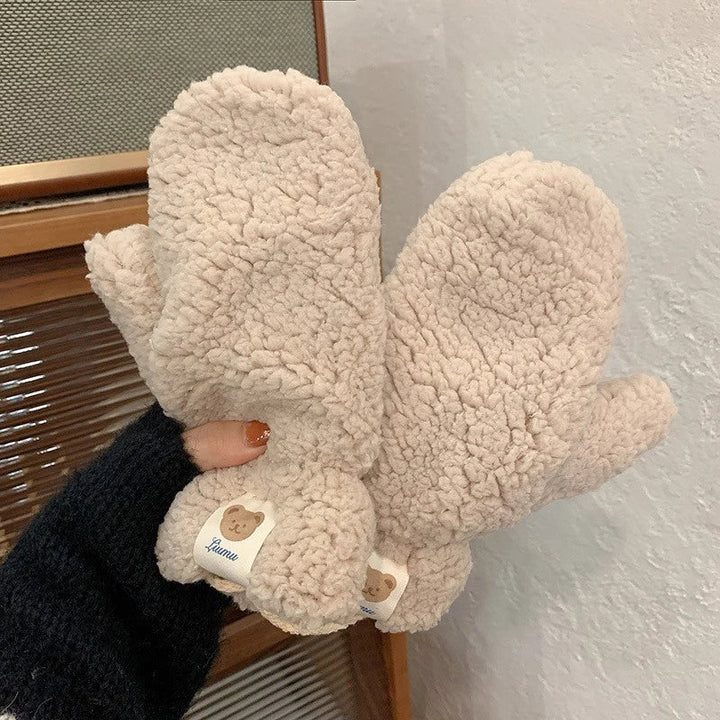 Zachte dames teddy wanten voor warme winterdagen. Comfortabel en modieus winter accessoire.