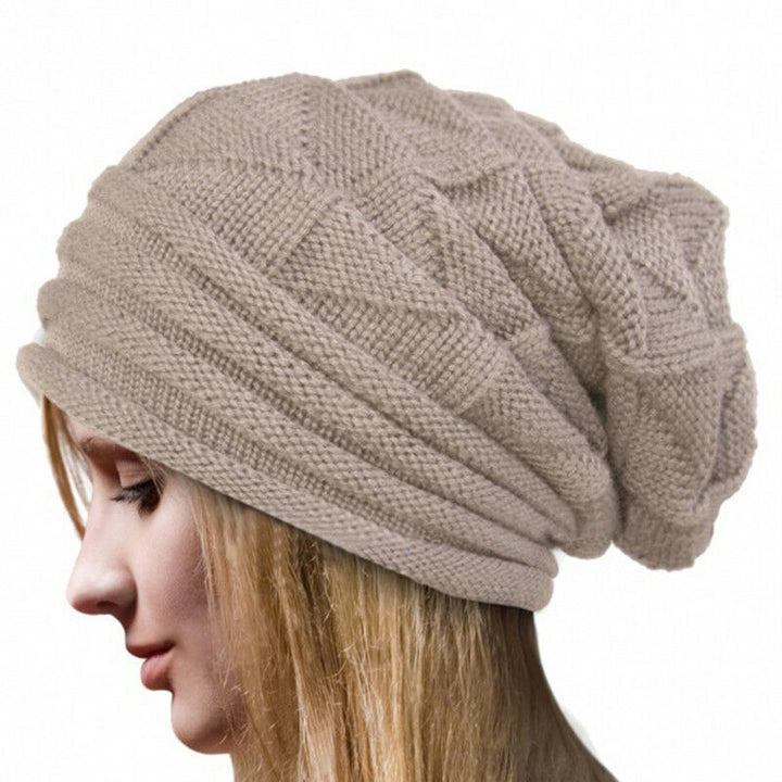 Dames gebreide wintermuts, warme beanie voor stijlvolle bescherming tegen de kou.