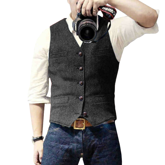 Modieus heren gilet Oliver in diverse kleuren, perfect voor formele kleding of een elegante casual chic stijl.