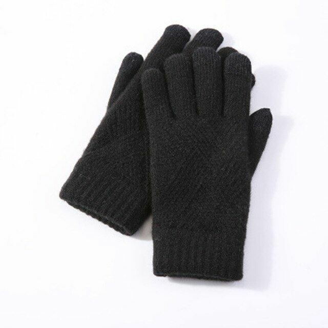 Comfortabele one-size gebreide dames winterhandschoenen, perfect als stijlvol cadeau.