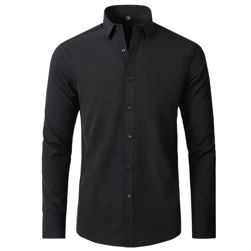 Stijlvol kreukvrij herenoverhemd voor een nette, comfortabele look, ideaal voor zakelijk of casual gebruik.