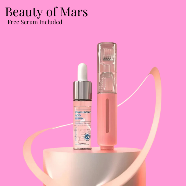 Lippenvergrotingsset voor natuurlijk vollere lippen, inclusief booster en verzorging. Voor thuisgebruik.