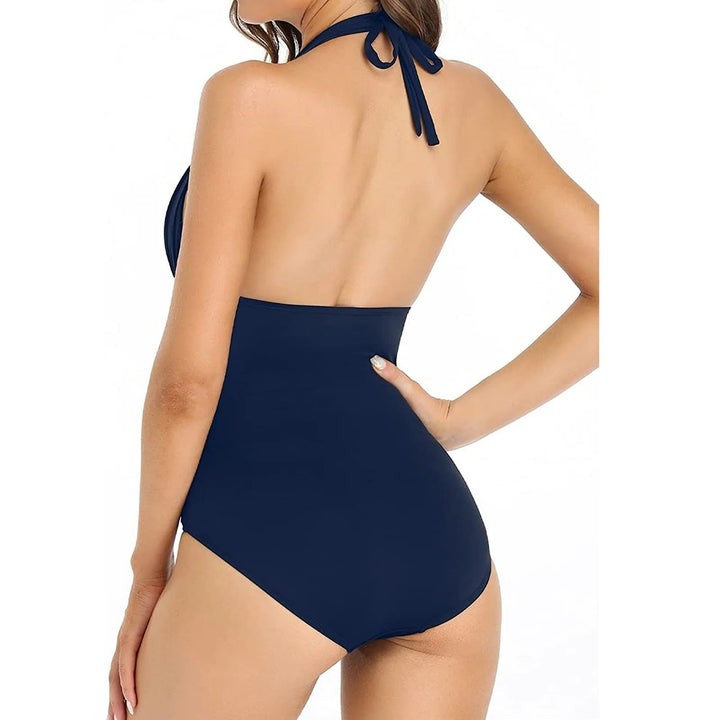 Zwart dames corrigerend push-up badpak met V-hals. Tijdloze, elegante zwemkleding voor een zelfverzekerde look.