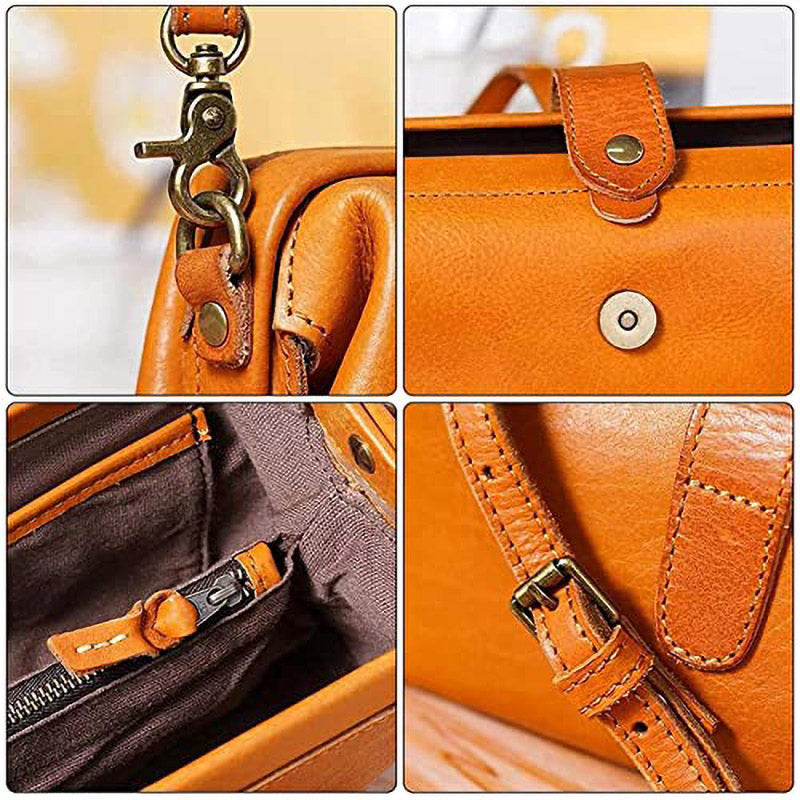 Compacte leren dames tas, veelzijdig en elegant, ideaal voor elke gelegenheid.
