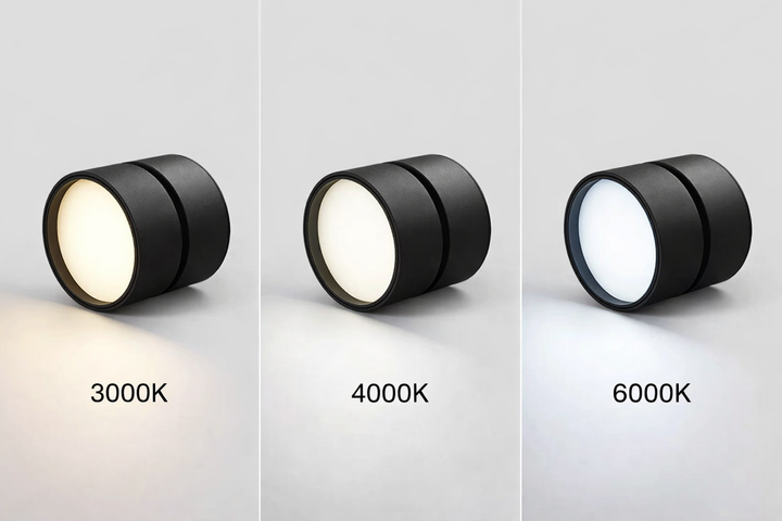 Moderne LED plafondlamp, met meerdere verstelbare spots voor optimale lichtspreiding.