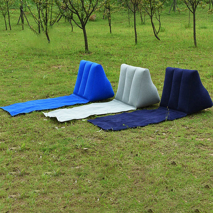Eenvoudig op te blazen opblaasbare lounger zonder pomp; snel klaar voor comfort en ontspanning overal.