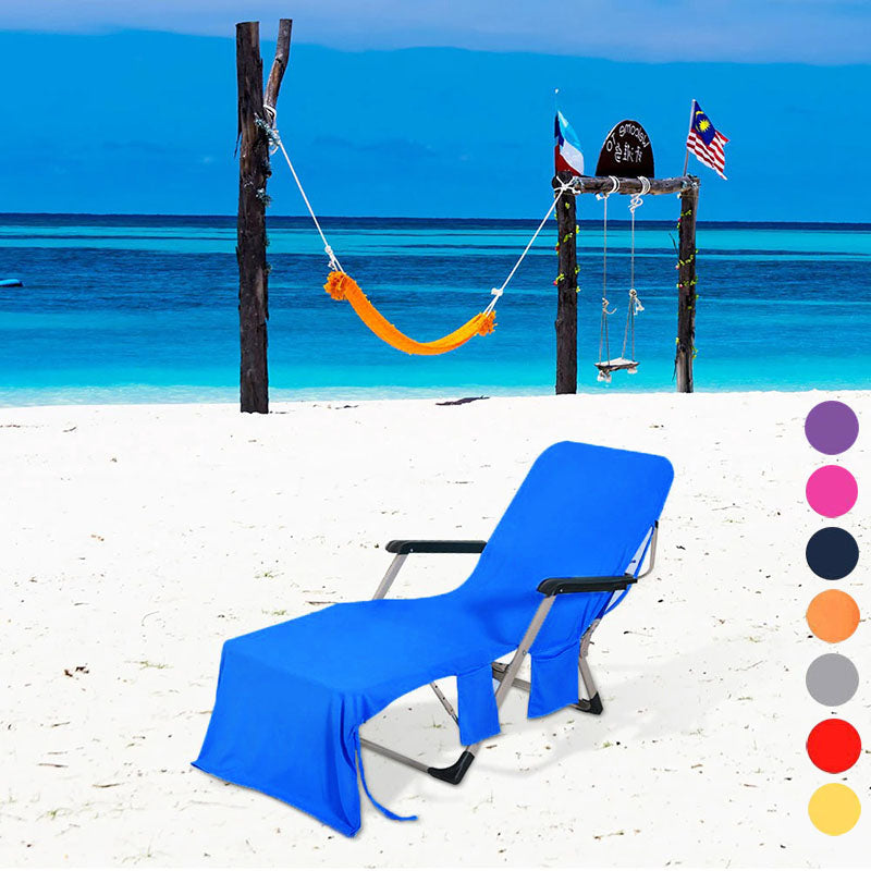 Praktisch heren loungedoek met geïntegreerde zakken voor essentials, comfortabel voor strandbezoek.