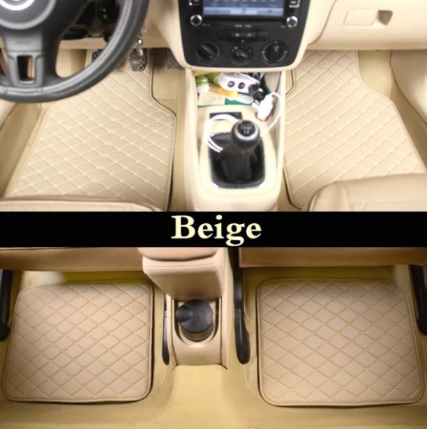Hoogwaardige afwerking van universele auto vloermatten met stevige stiksels; duurzaam en stijlvol autoaccessoire interieur.