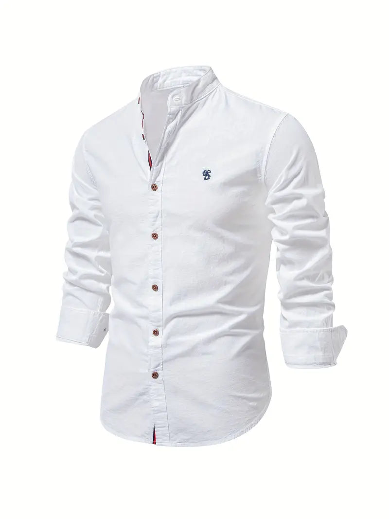 Modieus herenshirt Leon met lange mouwen, perfect voor de lente. Comfortabele herenkleding in diverse kleuren.