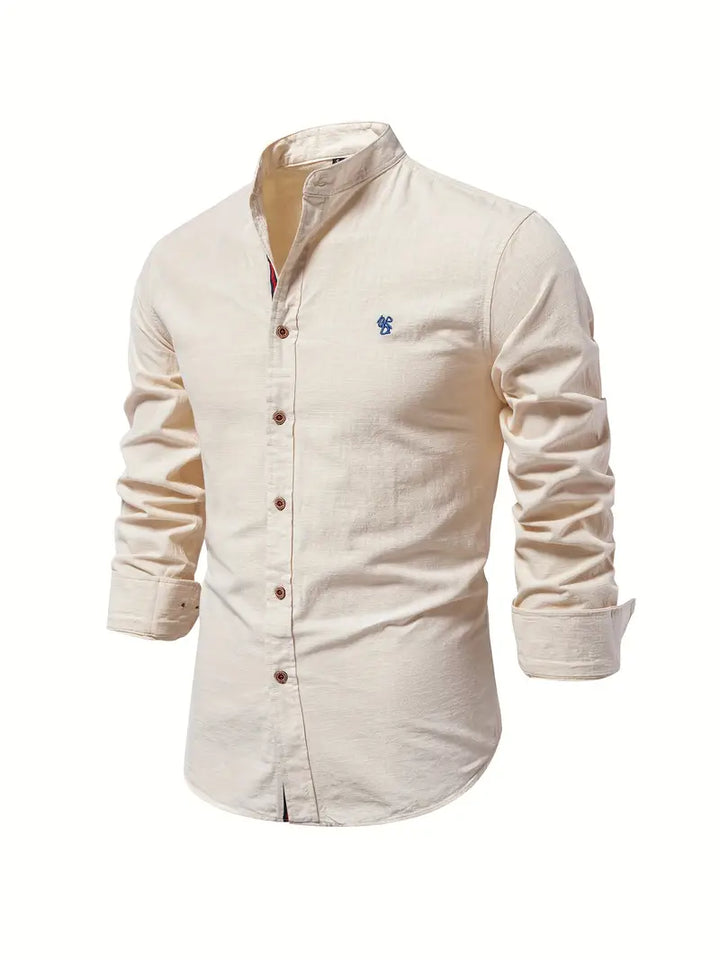 Lentemode herenshirt met lange mouwen, elegant en comfortabel. Dit shirt is verkrijgbaar in verschillende kleuren.